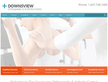 Tablet Screenshot of downsviewoac.com